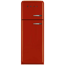 Smeg FAB30LF Fridge Freezer, A++ Energy Rating, Left-Hand Hinge, 60cm Wide Orange